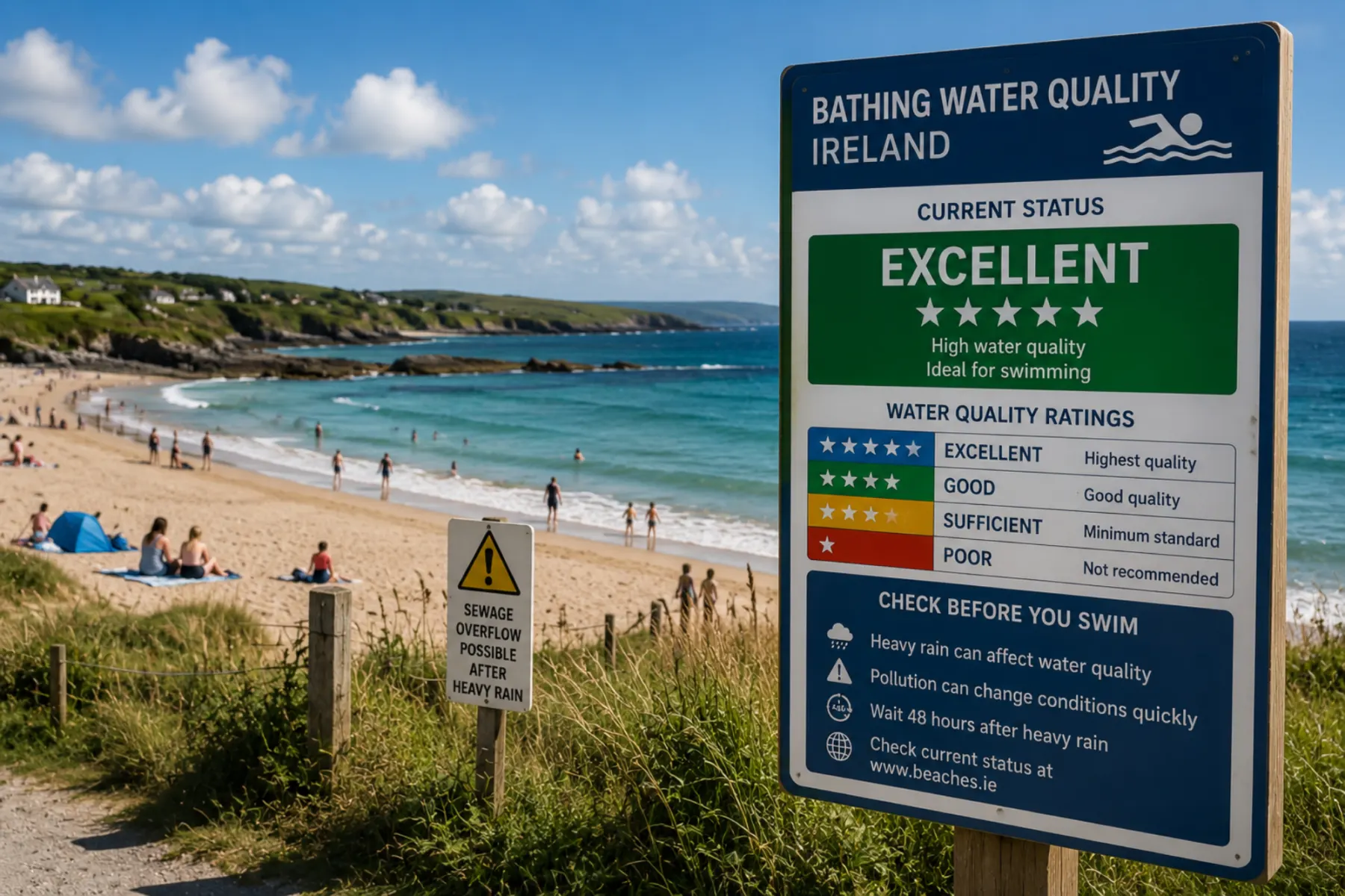 Before You Swim: What Ireland’s Beach Water Quality Ratings Really Mean in 2026