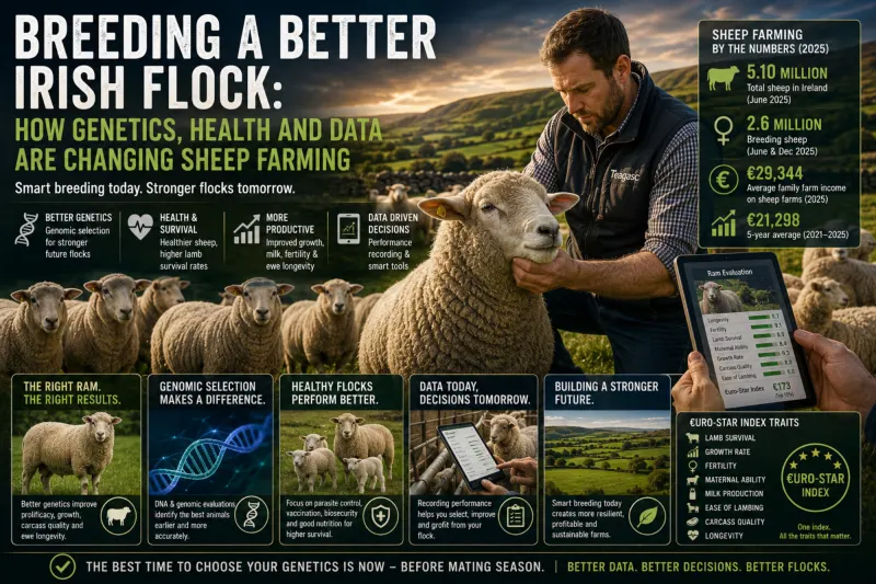 Breeding a Better Irish Flock: How Genetics, Health and Data Are Changing Sheep Farming