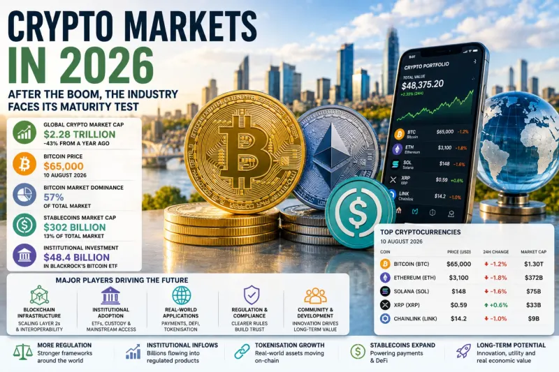 Crypto Markets in 2026: After the Boom, the Industry Faces Its Maturity Test