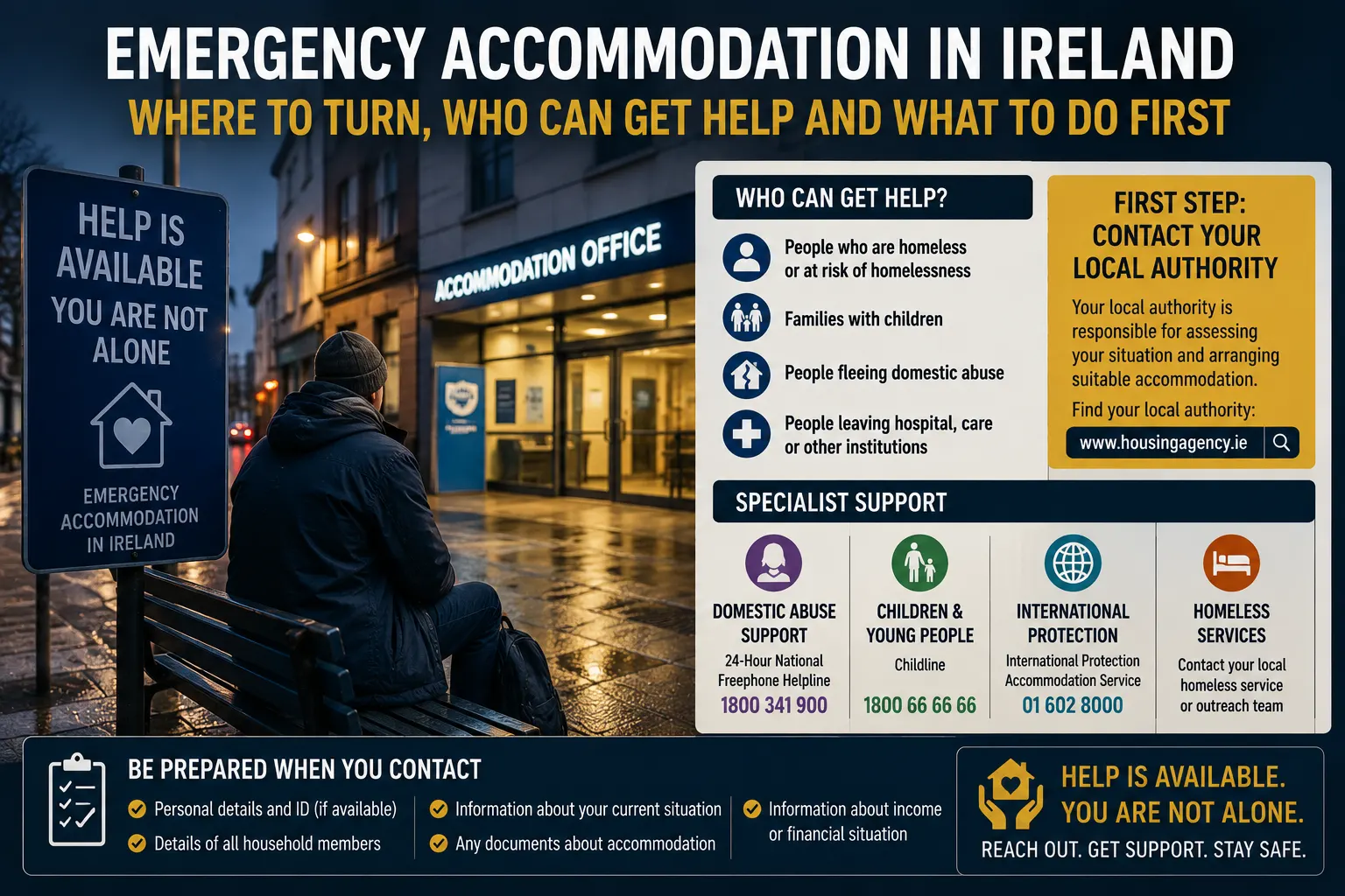 Emergency Accommodation in Ireland: Where to Turn, Who Can Get Help and What to Do First