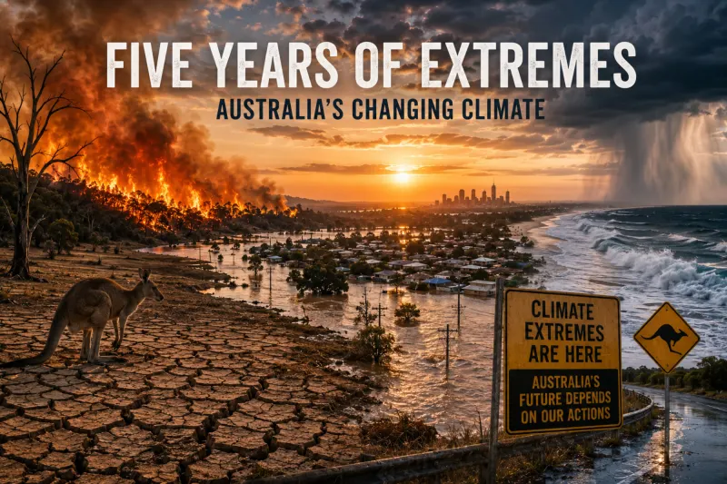 Five Years of Climate Extremes: How Australia Is Changing — and What the Next Three Years Could Bring