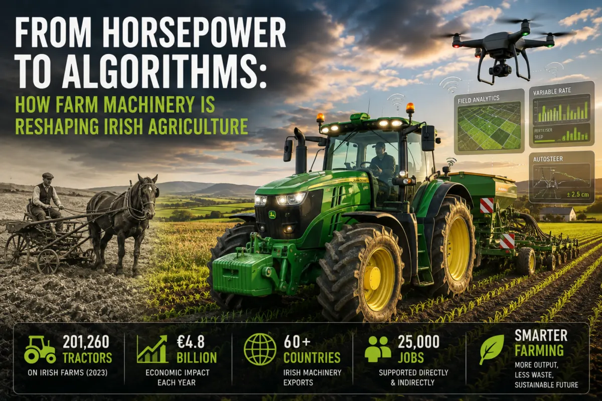 From Horsepower to Algorithms: How Farm Machinery Is Reshaping Irish Agriculture