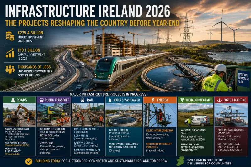 Infrastructure Ireland 2026: The Projects Reshaping the Country Before Year-End