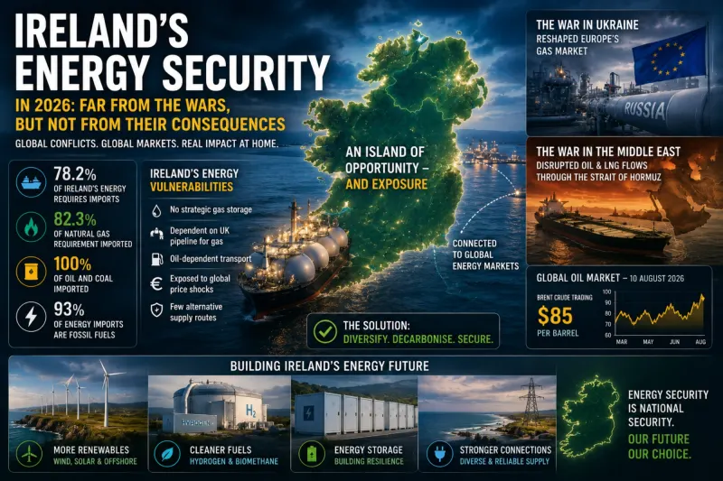 Ireland’s Energy Security in 2026: Far from the Wars, but Not from Their Consequences