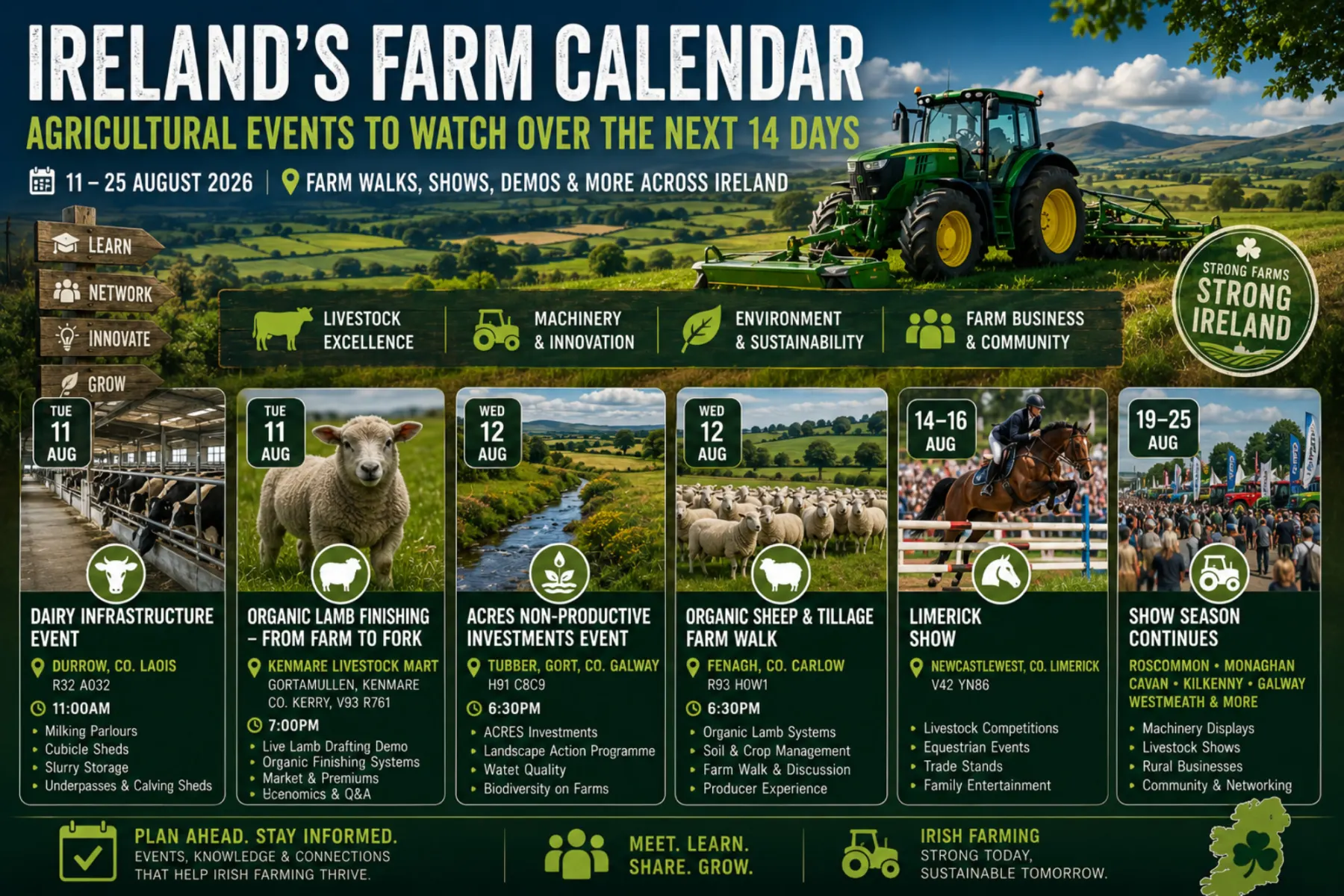 Ireland’s Farm Calendar: The Agricultural Events to Watch Over the Next 14 Days