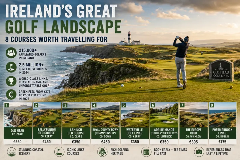 Ireland’s Great Golf Landscape: Eight Courses Worth Travelling For