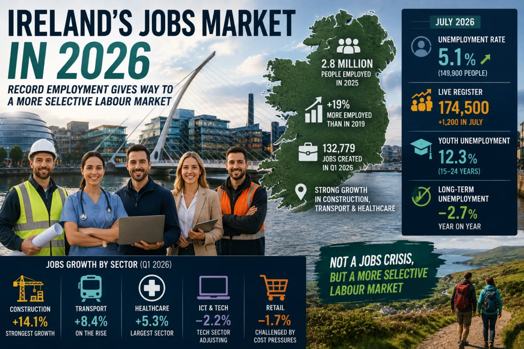 Ireland’s Jobs Market in 2026: Record Employment Gives Way to a More Selective Labour Market