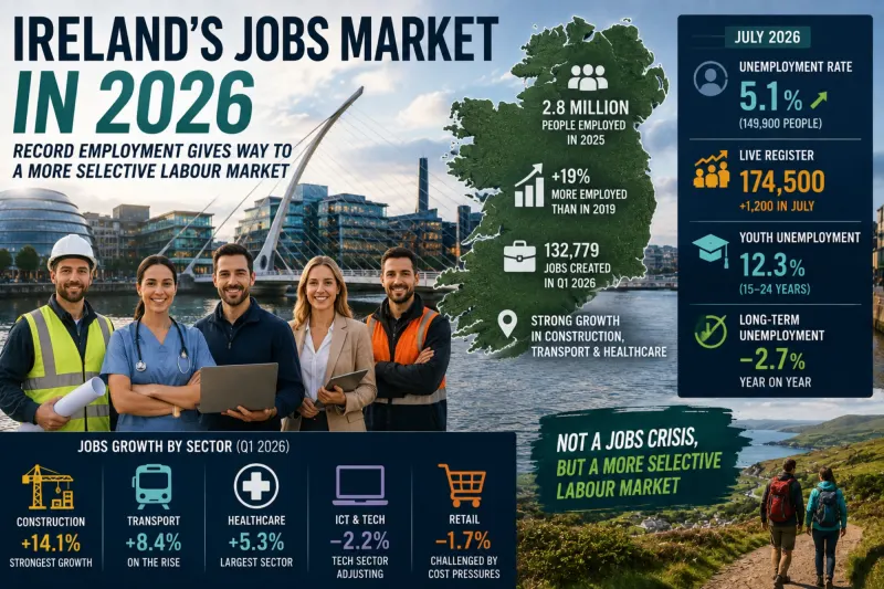 Ireland’s Jobs Market in 2026: Record Employment Gives Way to a More Selective Labour Market