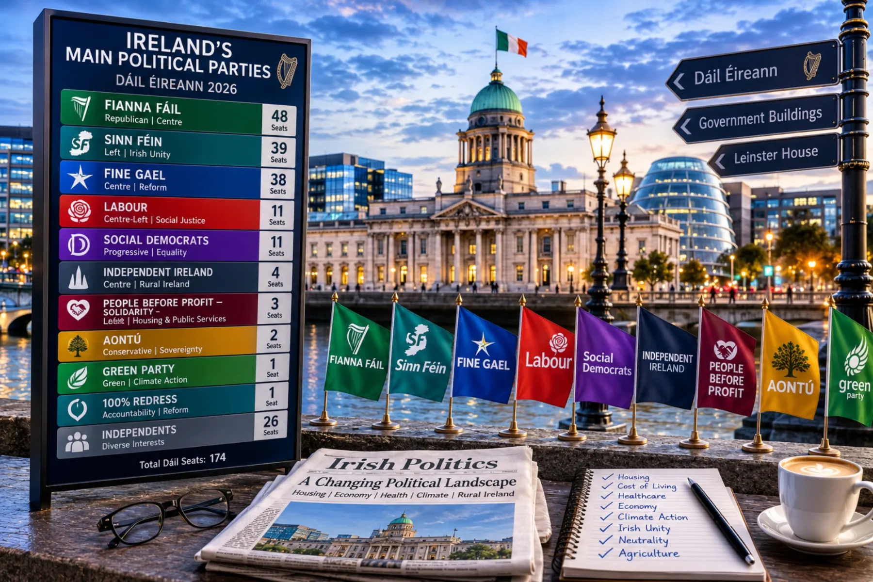 Ireland’s Political Landscape in 2026: What the Main Parties Stand For