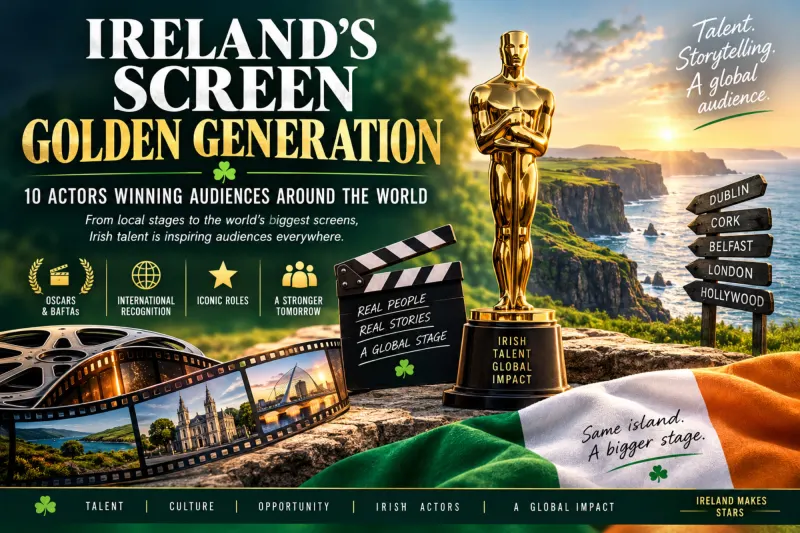 Ireland’s Screen Golden Generation: Ten Actors Winning Audiences Around the World