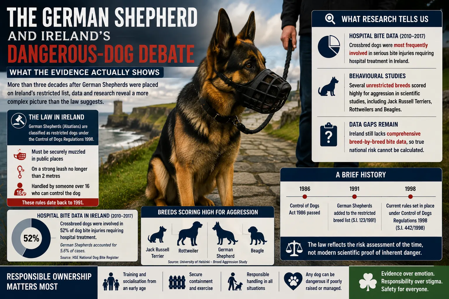 The German Shepherd and Ireland’s Dangerous-Dog Debate: What the Evidence Actually Shows