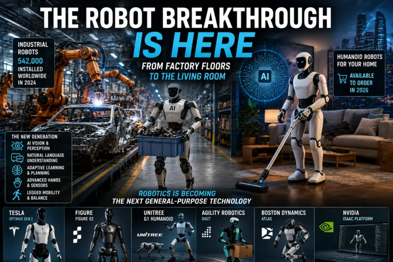 The Robot Breakthrough Is Here: From Factory Floors to the Living Room