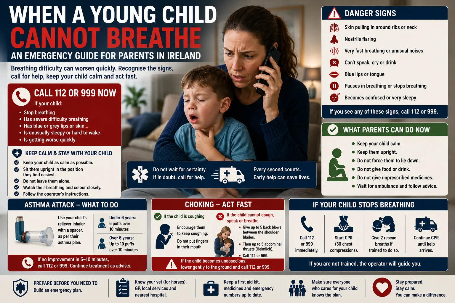 When a Young Child Cannot Breathe: An Emergency Guide for Parents in Ireland
