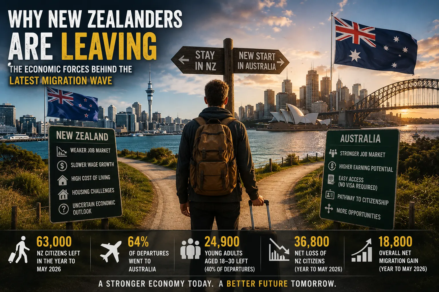 Why New Zealanders Are Leaving: The Economic Forces Behind the Latest Migration Wave