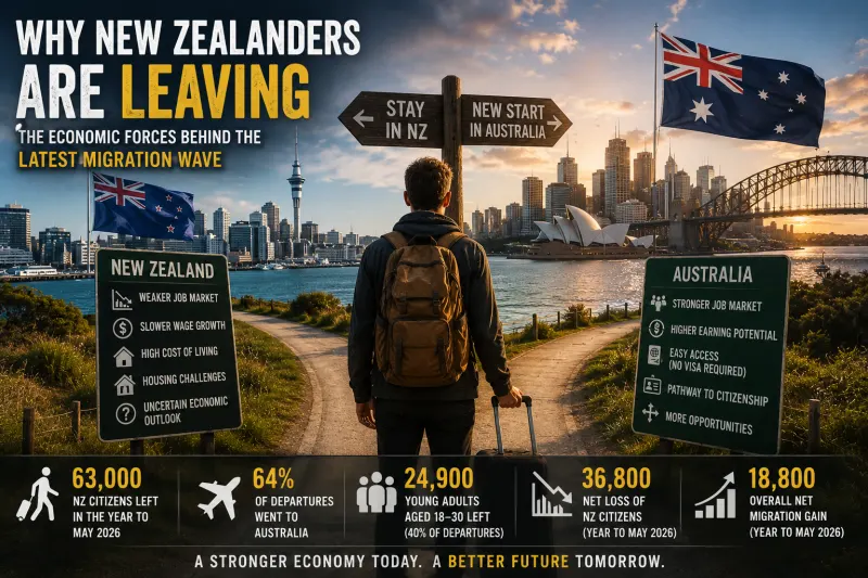 Why New Zealanders Are Leaving: The Economic Forces Behind the Latest Migration Wave