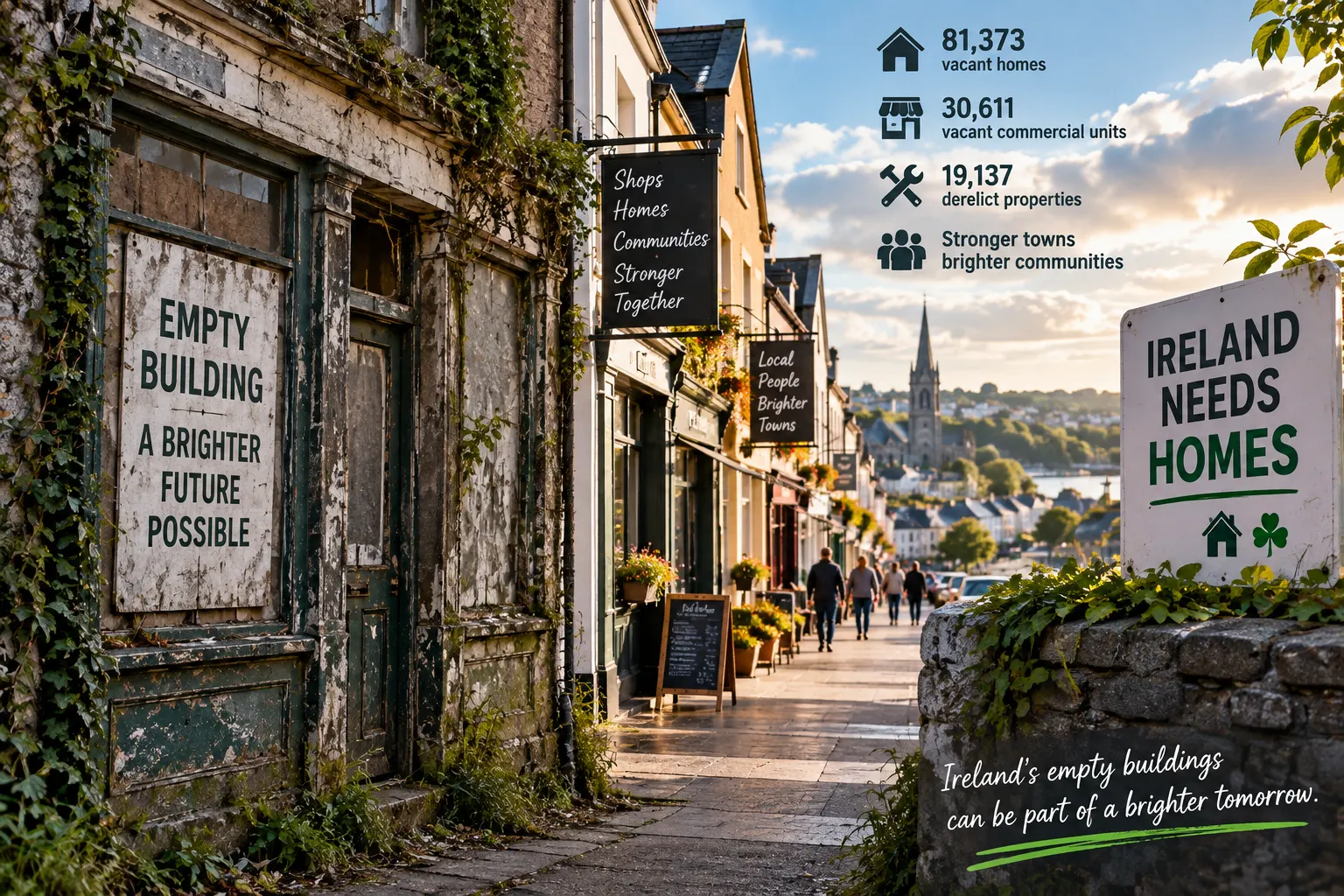 Empty Buildings in a Housing Crisis — Why Vacancy Still Haunts Ireland’s Rural Towns