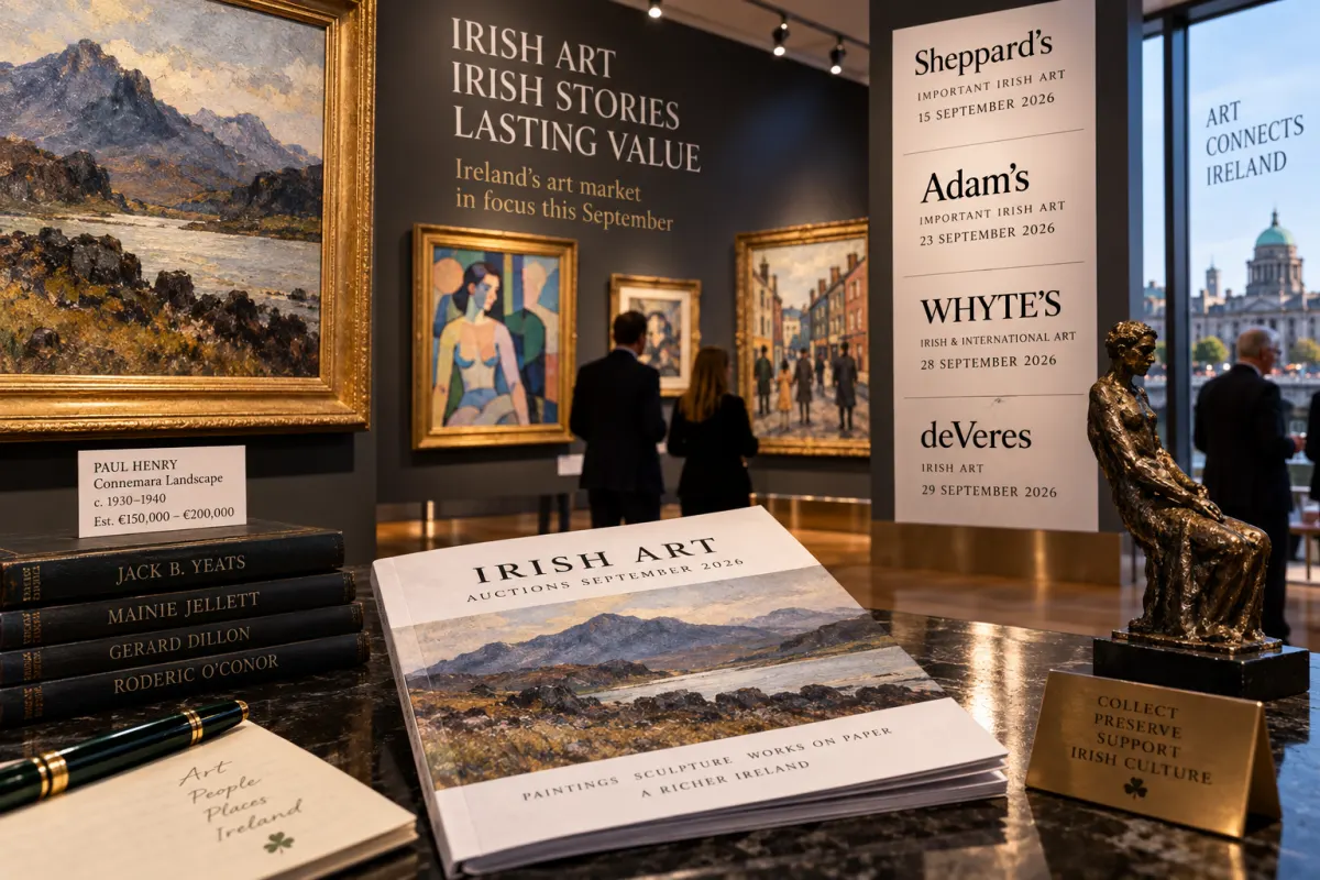 Four Auctions, One Selective Market — What September Reveals About the Price of Irish Art
