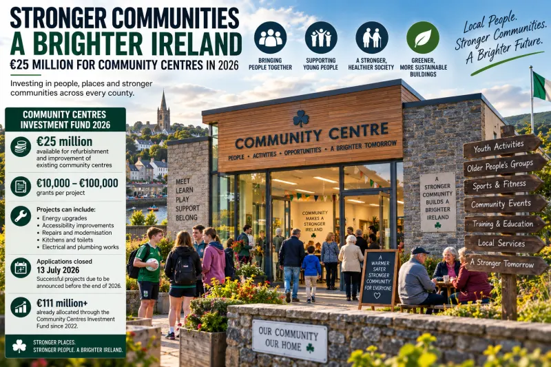 From Local Halls to Social Infrastructure — Why Ireland Is Investing €25 Million in Community Centres