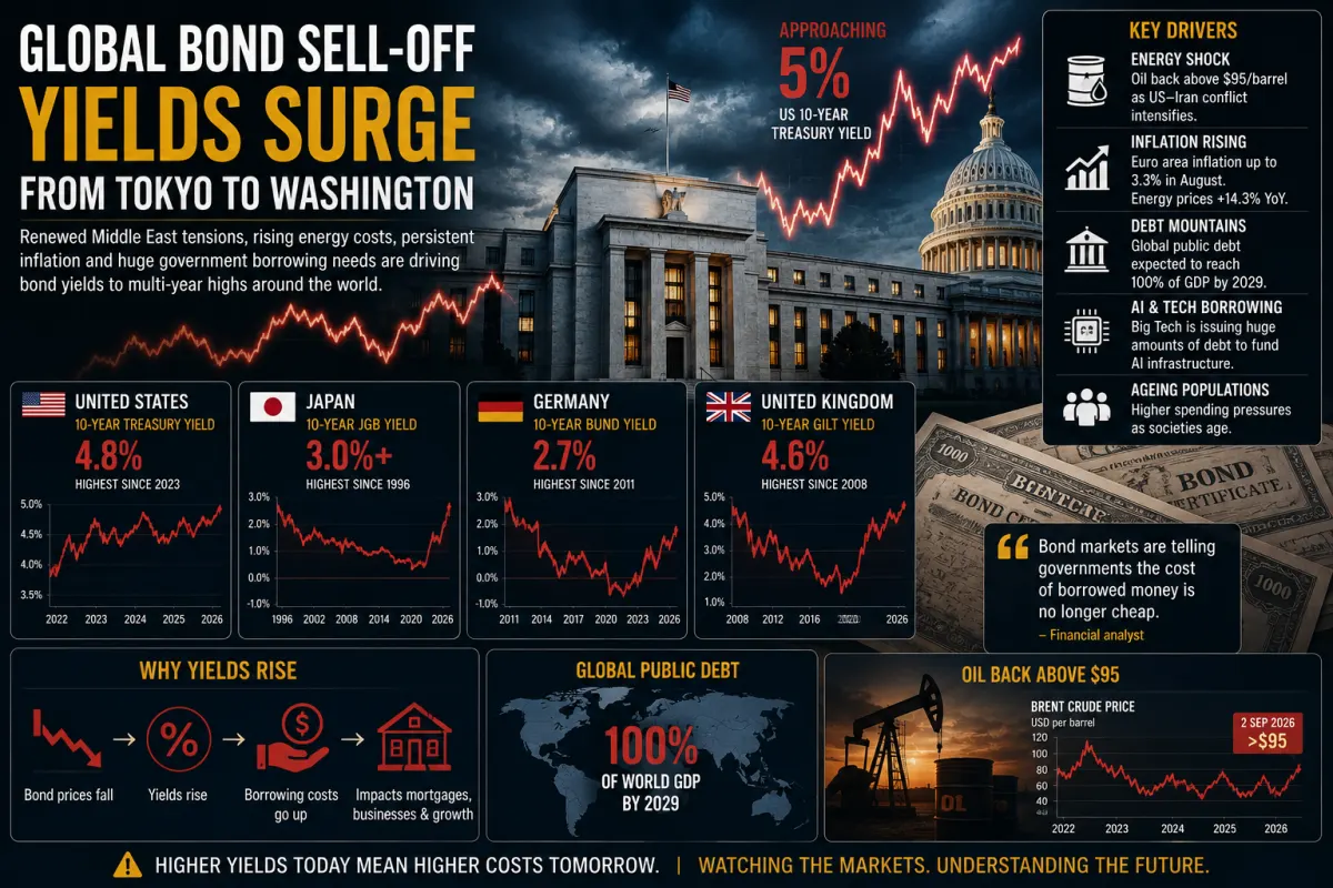 Oil, Inflation and Record Debt Push Global Bond Markets Into a New Era of Higher Borrowing Costs