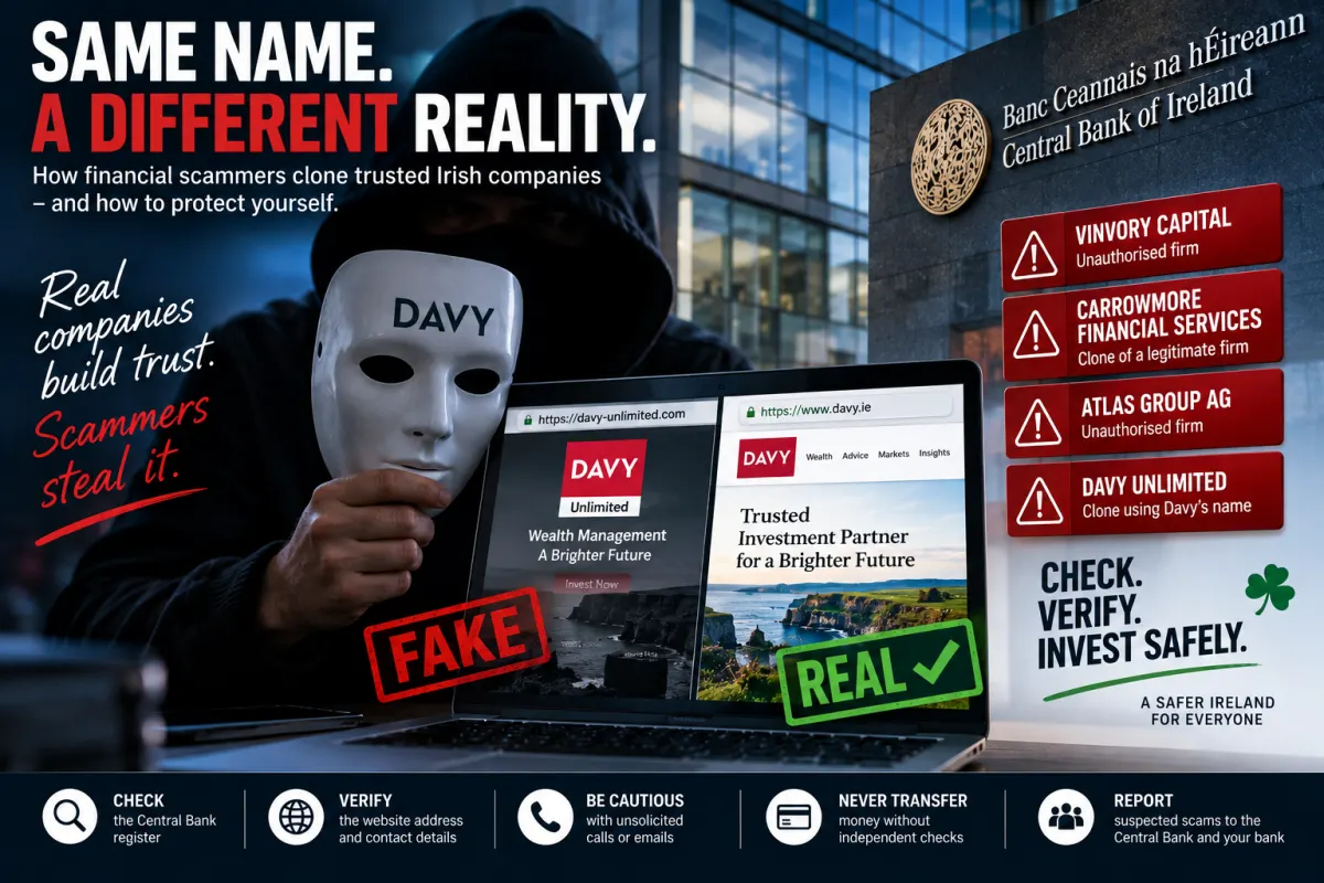 The Name Is Real, the Firm Is Not — Why Clone Scams Are Becoming Harder to Spot in Ireland