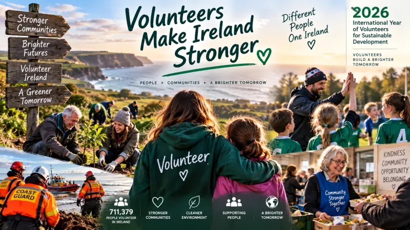 The People Behind Ireland’s Clubs, Communities and Rescue Services — Why 2026 Is the International Year of Volunteers