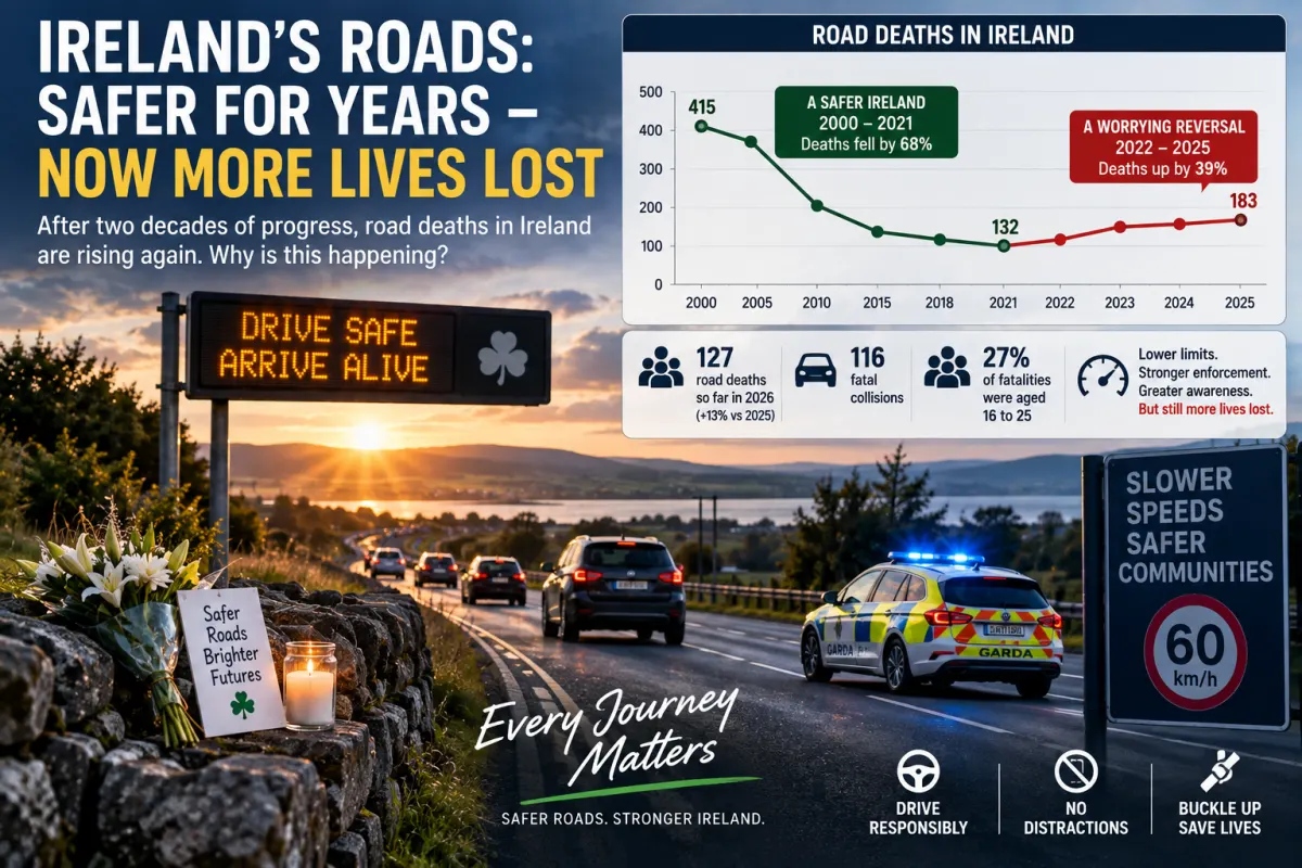 Why Ireland’s Road Deaths Are Rising Again — and Why Lower Speed Limits Alone Are Not Enough