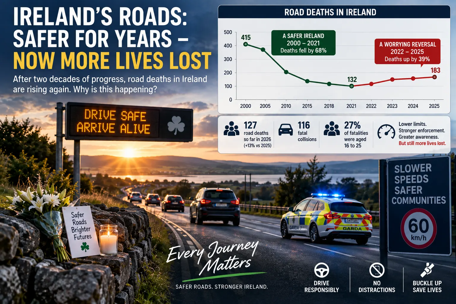Why Ireland’s Road Deaths Are Rising Again — and Why Lower Speed Limits Alone Are Not Enough
