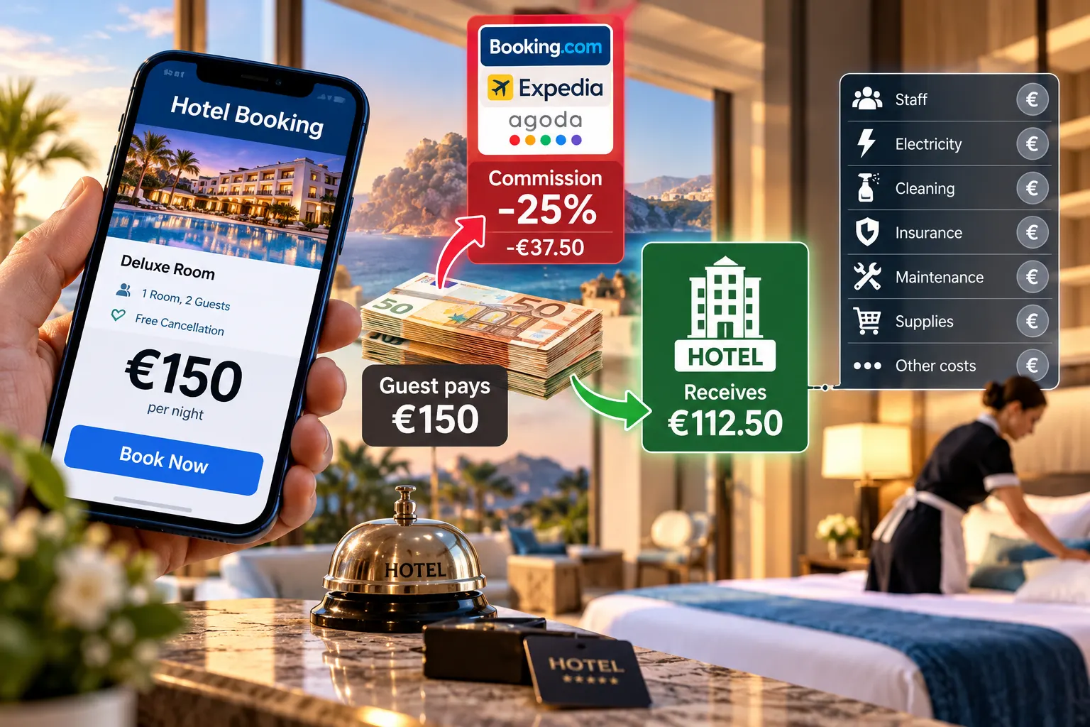 The Hidden Cost of Hotel Bookings: Why Rising Room Prices Leave Many Hotels Struggling to Make a Profit
